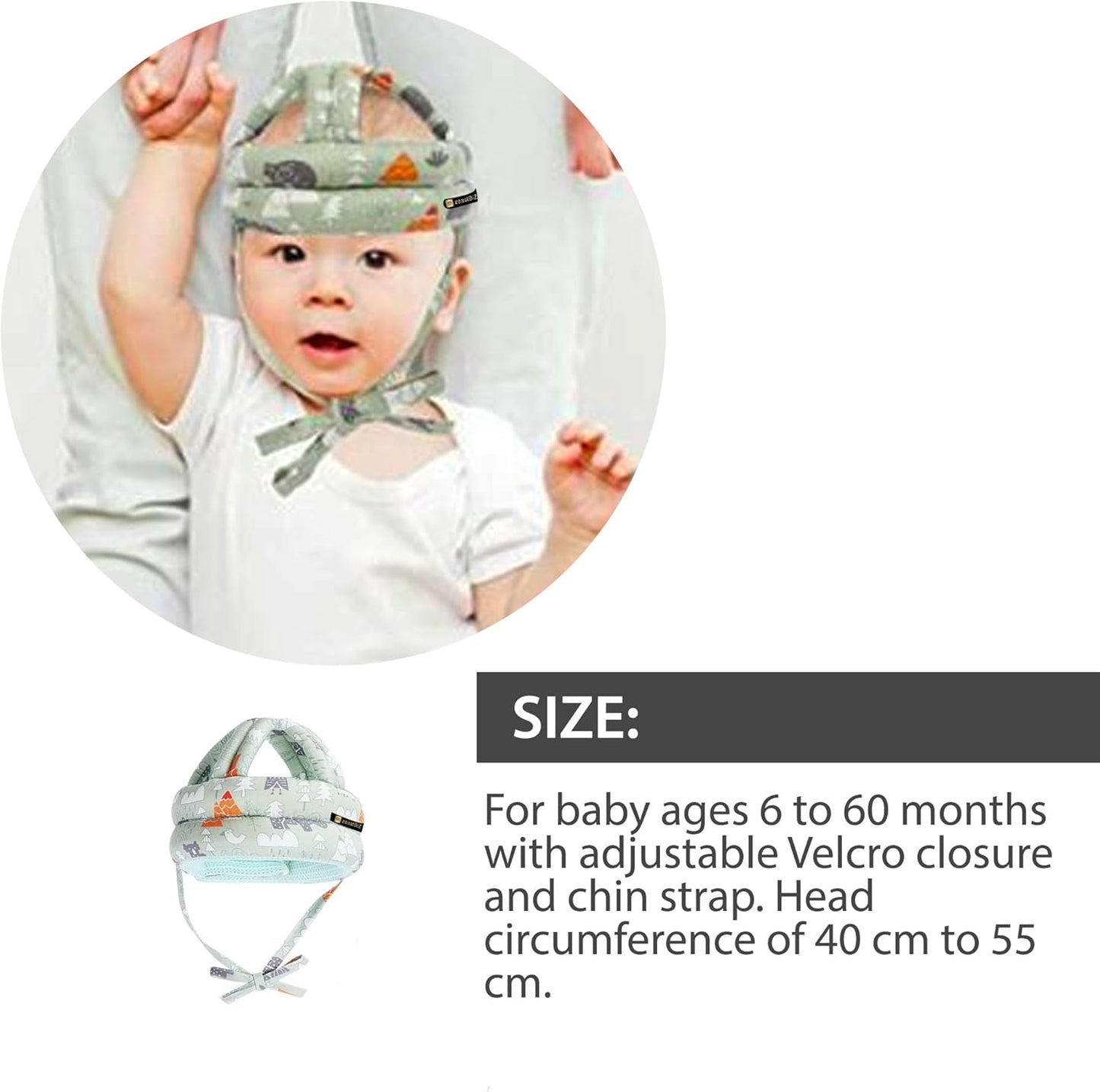 Baby Safety Helmet – Soft Anti-Fall Head Protector for Toddlers