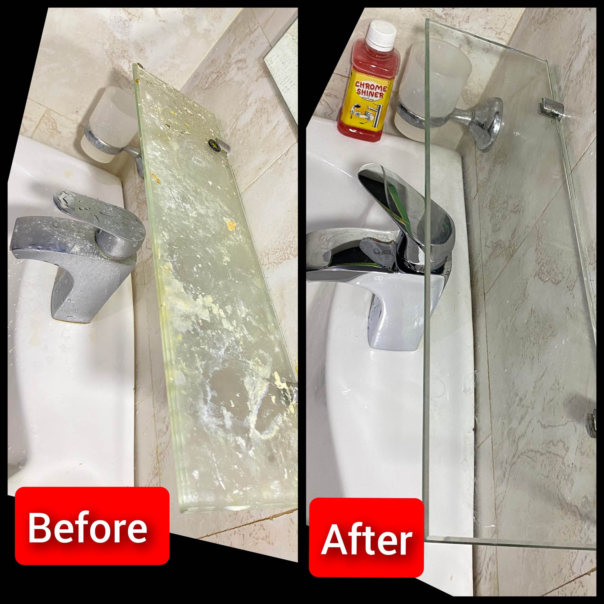 CHROME SHINER 130g | Instant Shine & Cleaner for Chrome, Glass & Sanitary Fittings