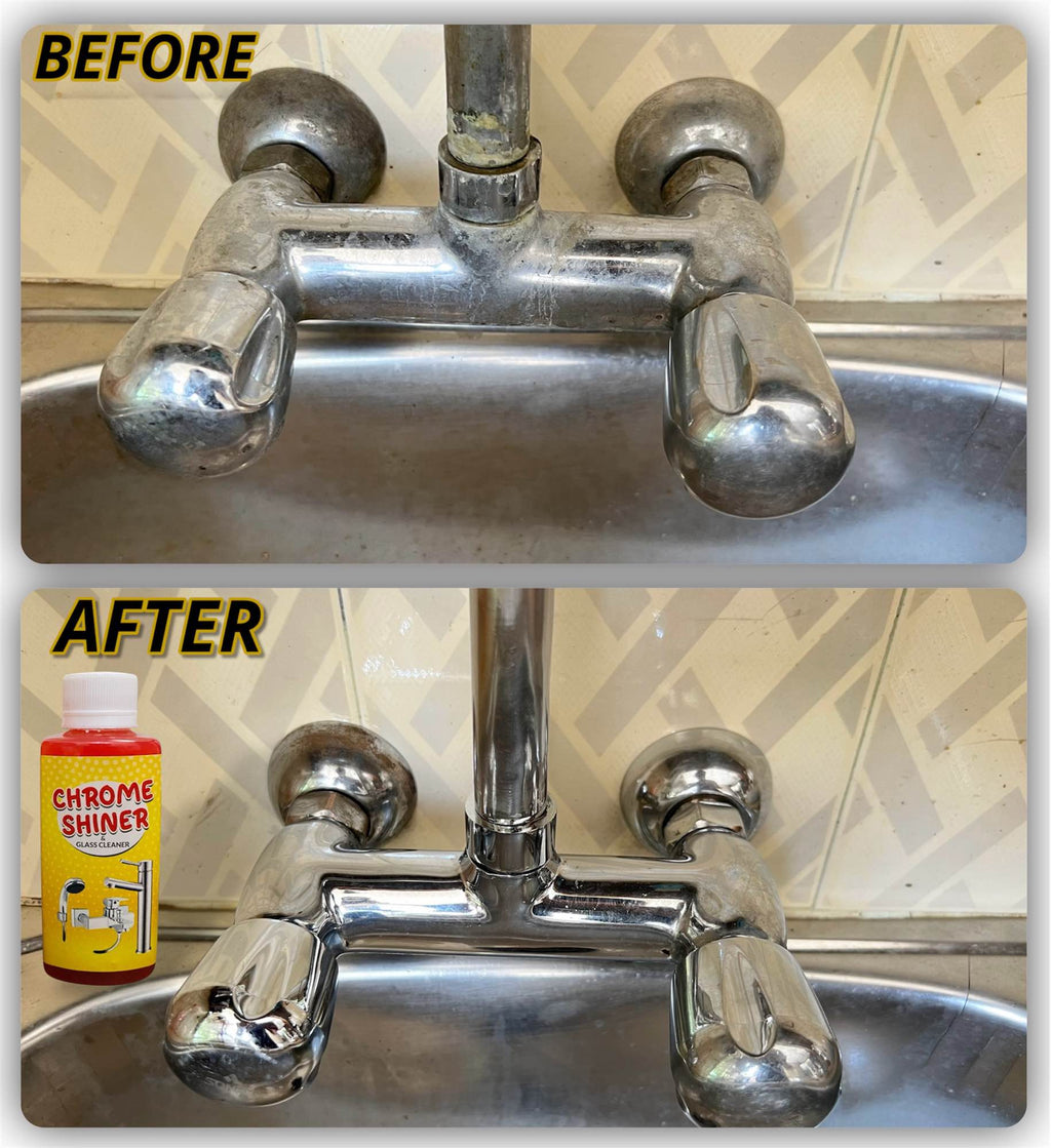 CHROME SHINER 130g | Instant Shine & Cleaner for Chrome, Glass & Sanitary Fittings