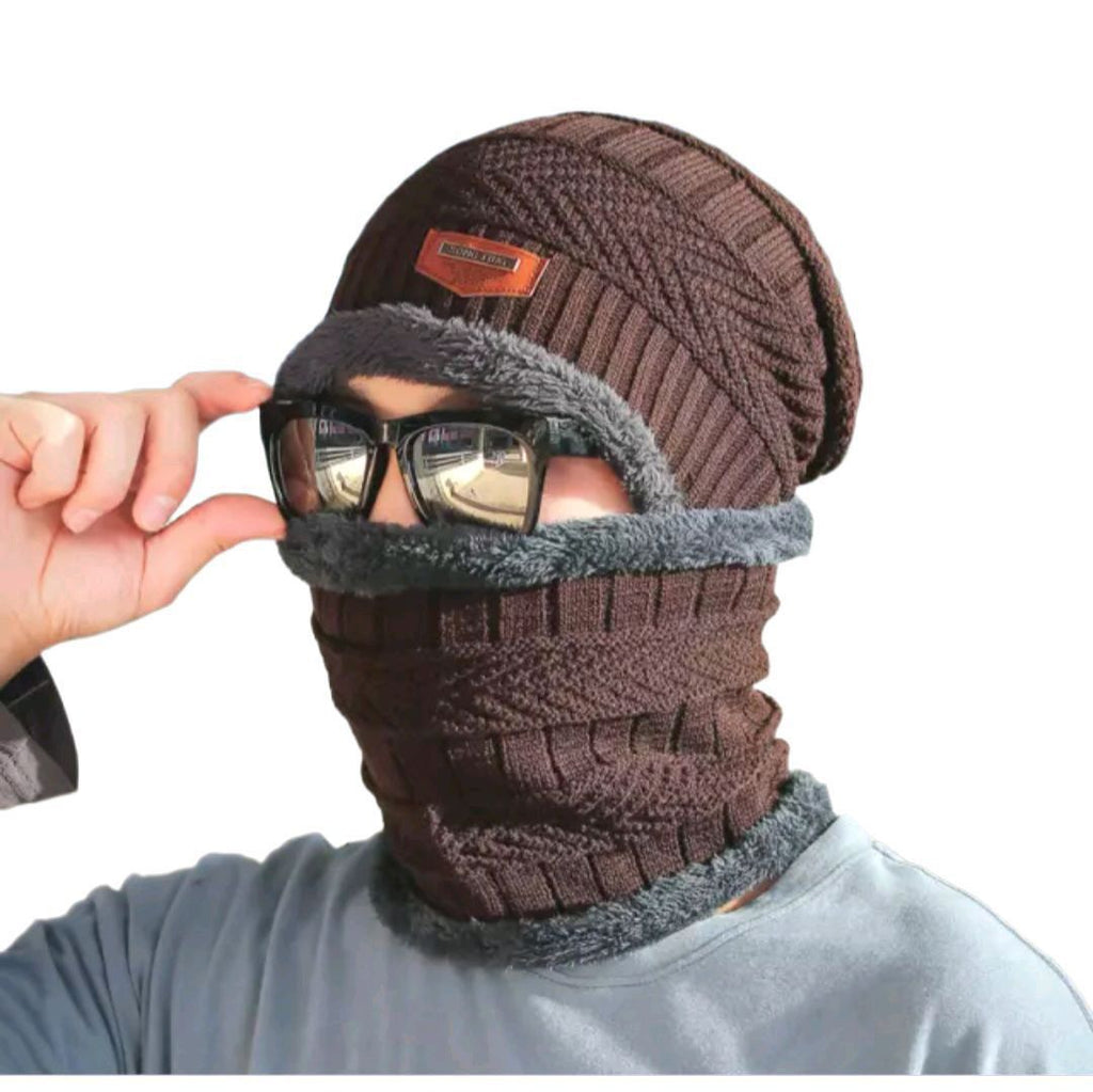 Winter Cap for Men & Women | Full Face Cover with Neck Warmer – 2-Piece Set for Bike Riders