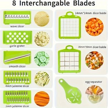 16-In-1 Vegetable Dicer & Chopper with Container - Image 3