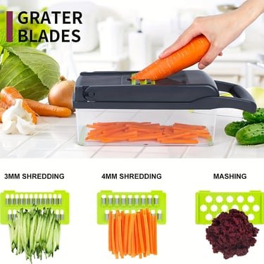 16-In-1 Vegetable Dicer & Chopper with Container - Image 6